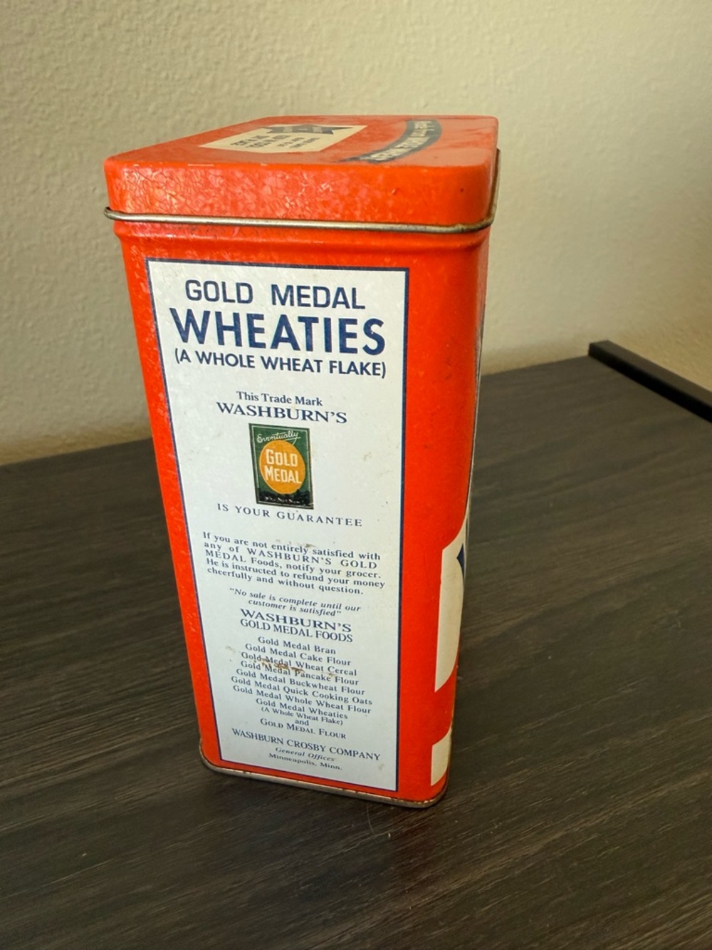 VINTAGE Wheaties Tin Box Breakfast of Champions 1993 Cereal Tin - Picture 4 of 10